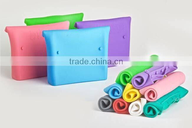 2016 New Design Silicone Reusable Sandwiches or Snacks Bags
