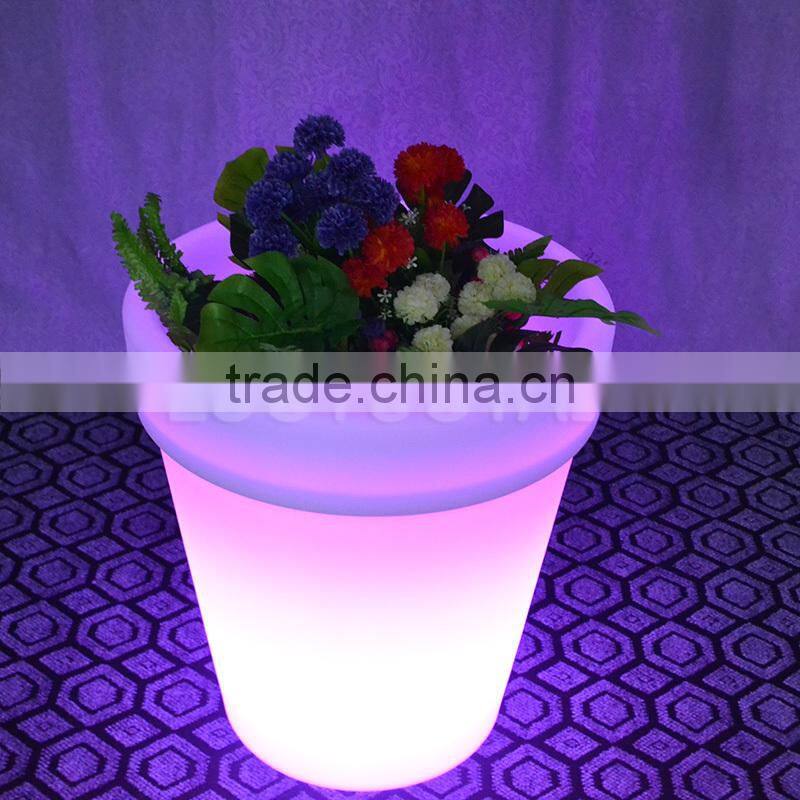 LED furniture led illuminated plastic flower pot led flower pot LTT-CF13