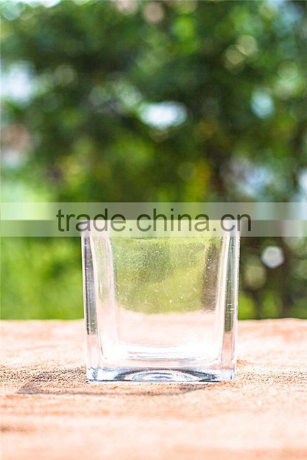 European Style Square Glass Candle Holders