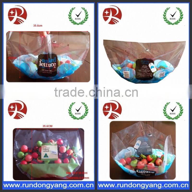 plastic fruit packing protection bag with air holes