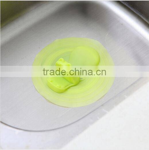 Hippo Shaped Silicone Floor Drain Ground Leakage Sink Stopper