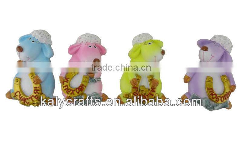 magnet for Russian market polyresin chinese zodiac goat