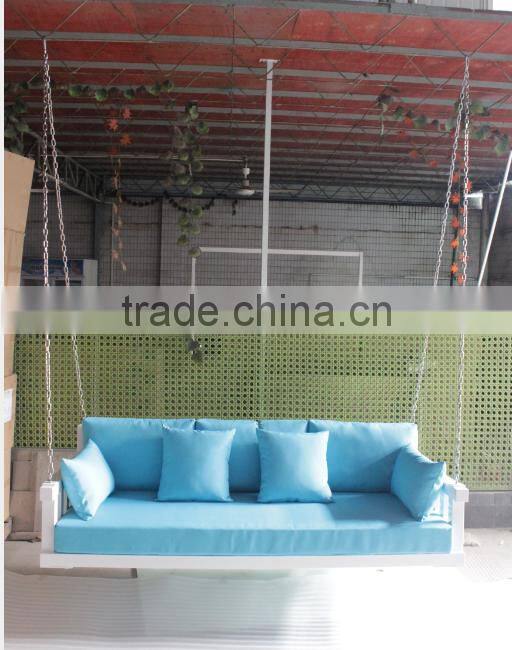 Modern style patio furniture outdoor bed white swing sofa chair