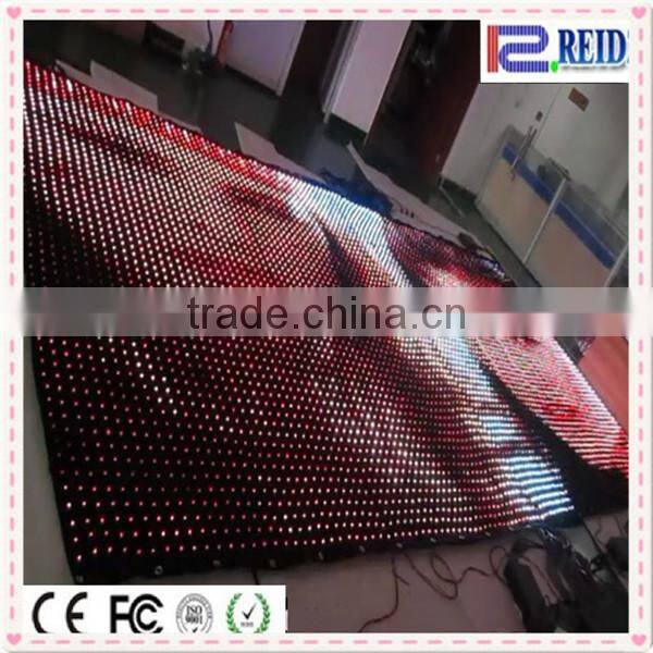 2017 CE RoHS LED curtain decoration sex free xxx video screen with china