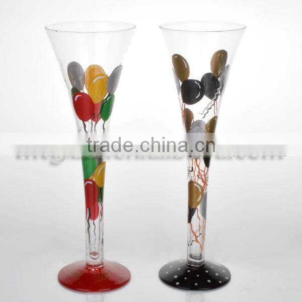 FDA,Eco-friendly,hand paint elegant celebrate party ballon design martini glass