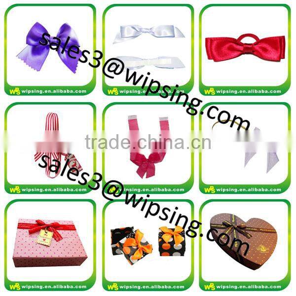 Custom Red Pre Tied Stretch Loop Bow