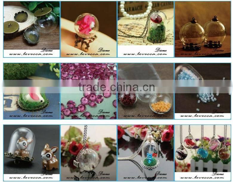 DIY Handmake starfish ring nature jewelry glass globe ring
