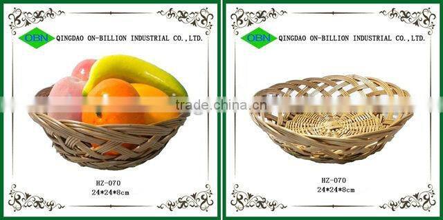 Hot sell colorful woven paper tray woven paper fruit basket peach basket