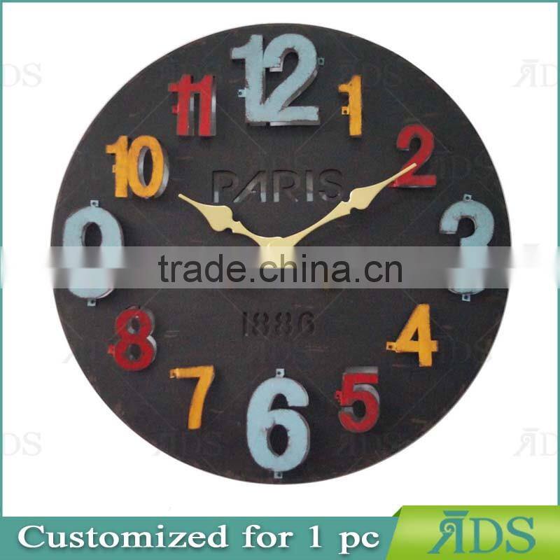 wooden wall clock/antique digital clock