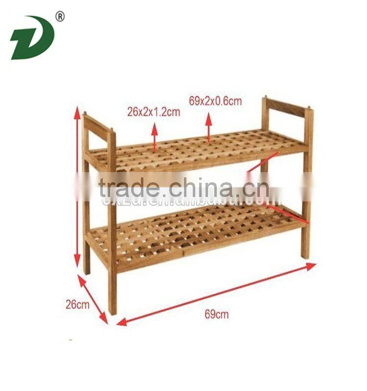 Walnut wood shoe rack with good qality