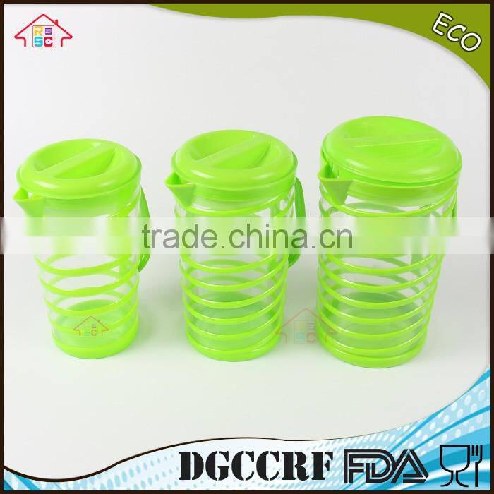 NBRSC Kitchen Home 4 pcs Plastic Drinking Water Cups with Teapot