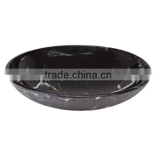 Jadeite style fruit bowl/ art ashtray/ decorative hotel marble plate/ top quality glass ash ashtray BHL-P20