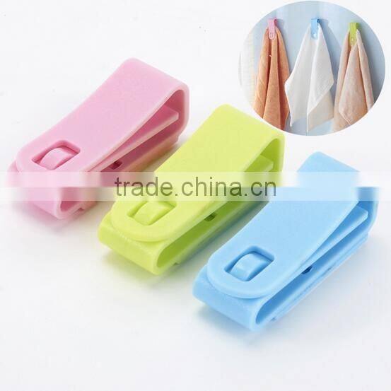 new product plastic kitchen towel holder clip wall-mount towel rack with stick