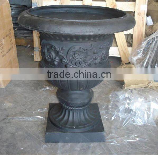 cast iron flowerpot, garden flowerpot, decorative flowerpot