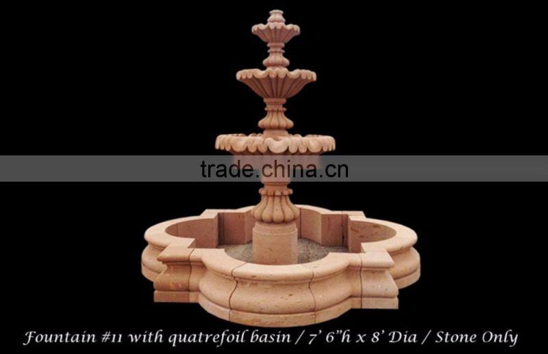 four tiers fountain home decor stone garden cantera stone fountains