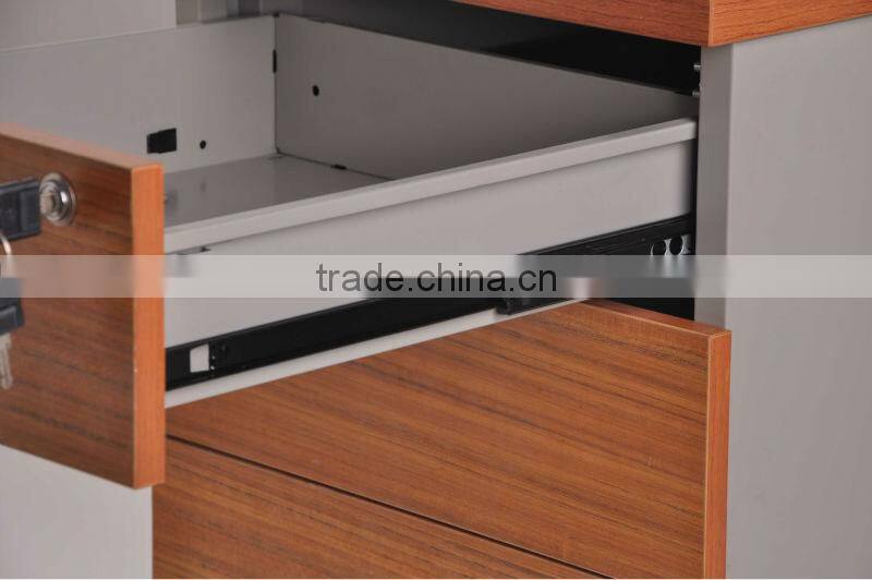 5 wheels Metal mobile pedestal professional office steel filling cabinet