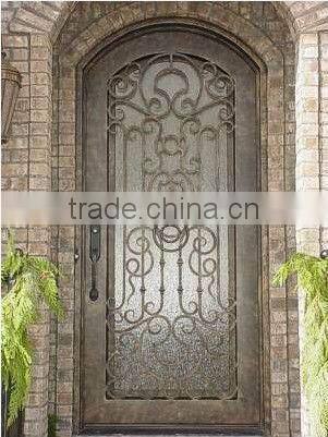 Bisini luxury design wrought iron single door (BG90088)