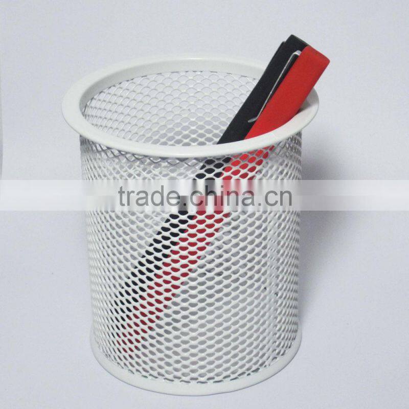 2014 high quality metal mesh office penholder