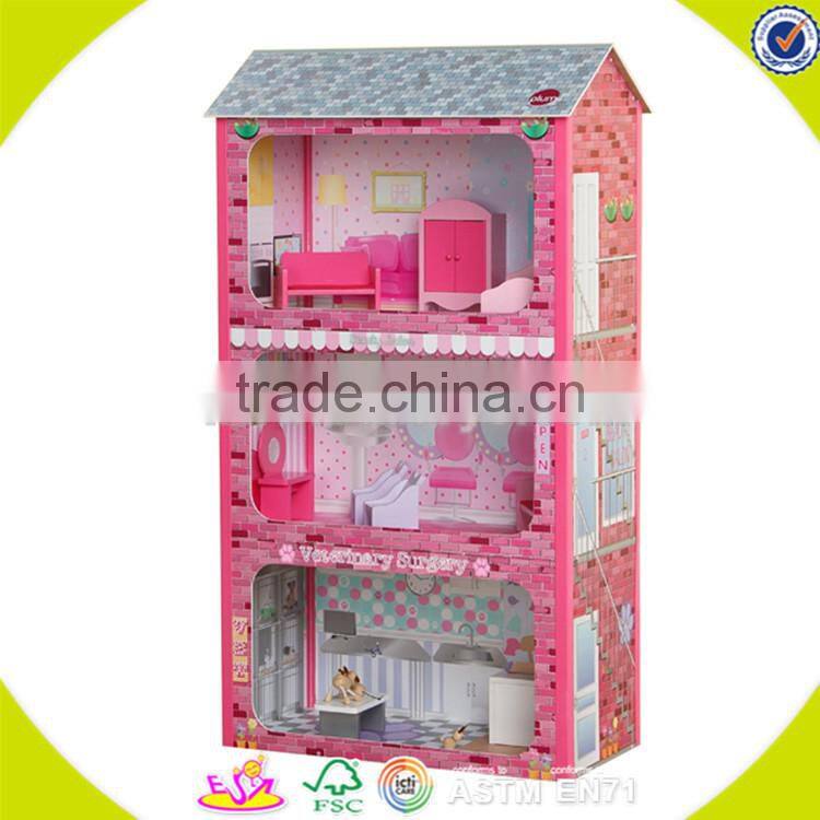 Wholesale top quality wooden fire station toy hot kids wooden fire station toy creative wooden fire station toy W06A049