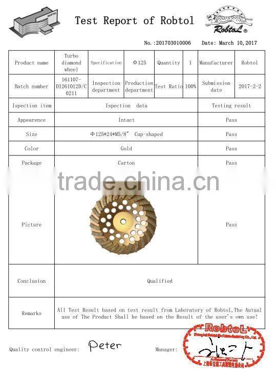 125mm turbo row waved spiral diamond grinding disc cup wheel for concrete floor 5" cutting tools abrasive polishing grinder