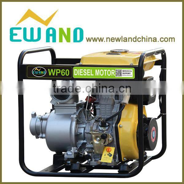 6inch DP60 Electric start with big fuel tank diesel water pump set