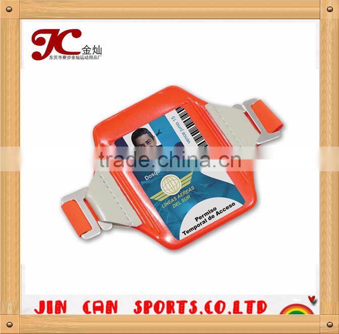 customized fabric reflective armband ID badge holder