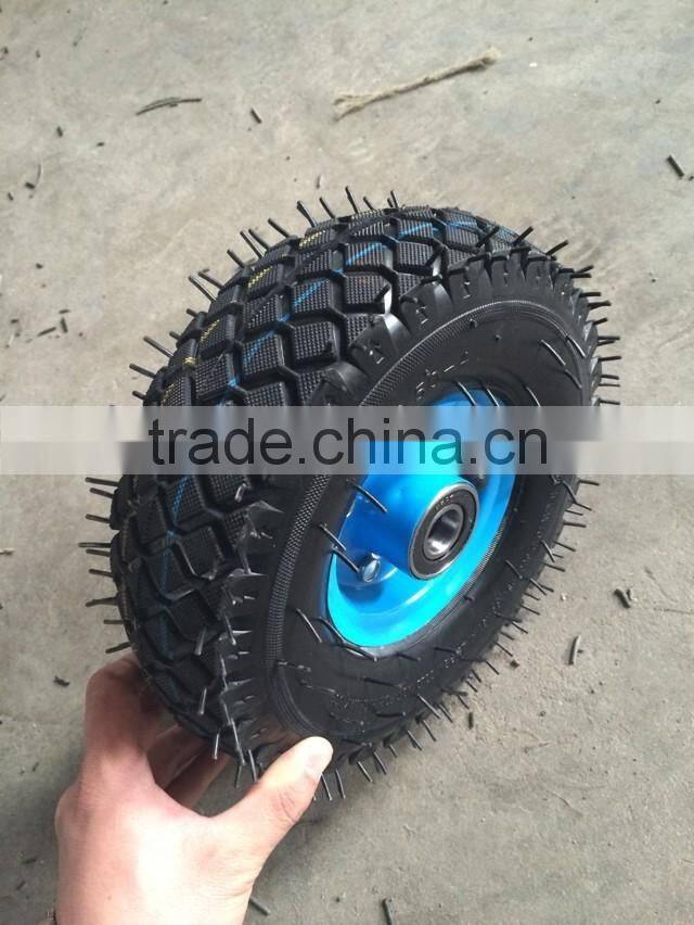 garden cart wheel 4.10/3.50-4 with steel rim