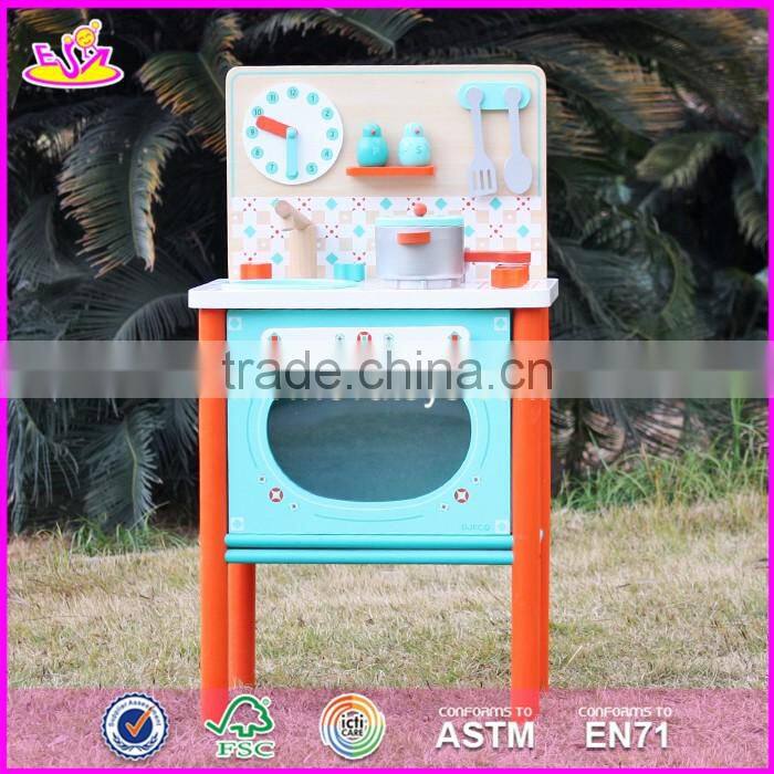 2017 New design boys wooden kitchen toys most popular girls wooden kitchen toys top fashion wooden kids kitchen toys W10C245