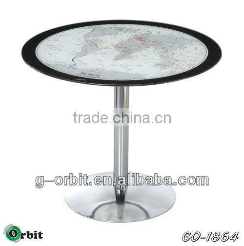 glass round dining table