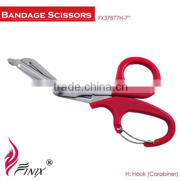 Carabiner Grip Japanese Stainless Steel Nurse Bandage Scissors