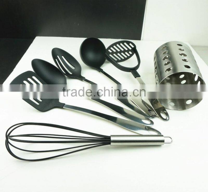 32017 7PCS NYLON KITCHEN TOOLS WITH S/S STAND