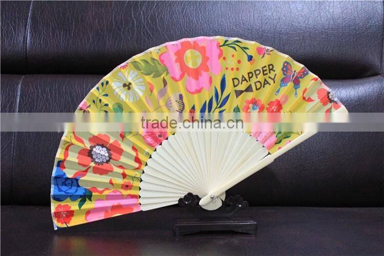 Professional Custom Logo Cheap Fabric Hand Fan