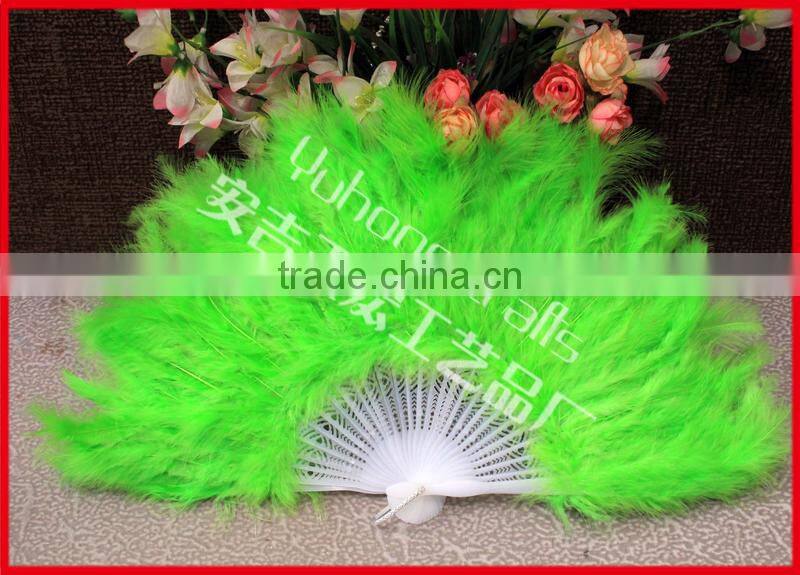 Performance accessory feather dance fan