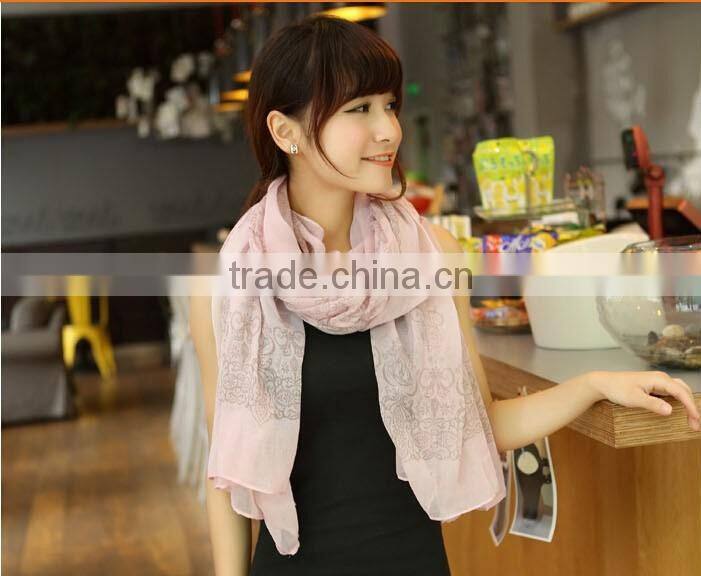 Chiffon Scarf Women Ladies Scarves 2015 Shawl Foulard Female Scarves