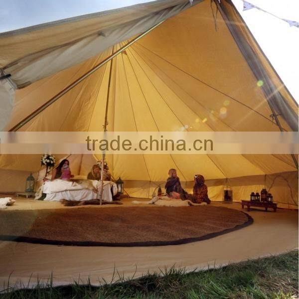 Outdoor high quality cotton canvas Bell Tent for camping