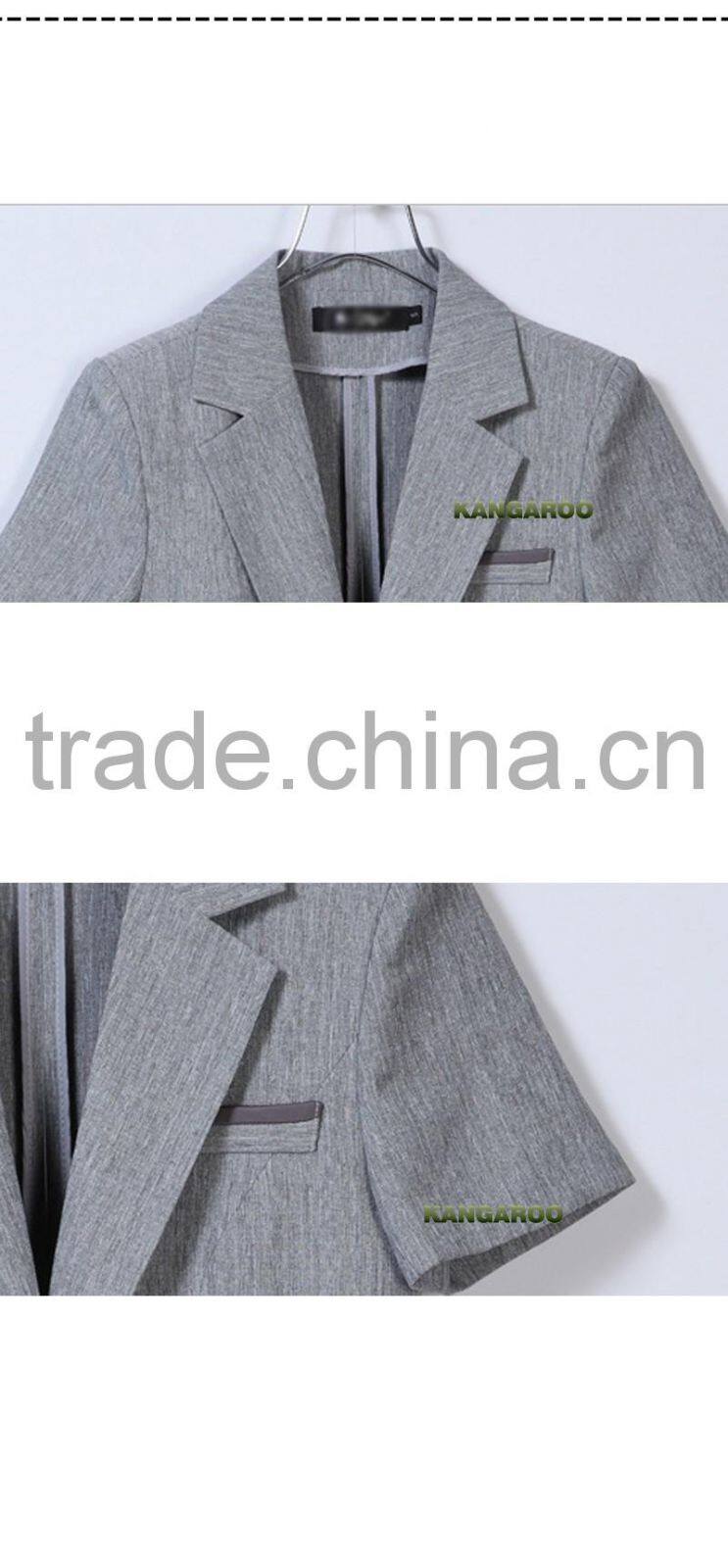 2016 New Design For Female Short Sleeve Office Uniform