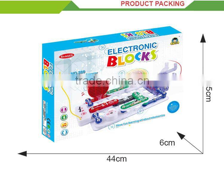 Intelligence toys plastic electronic block kit for kids