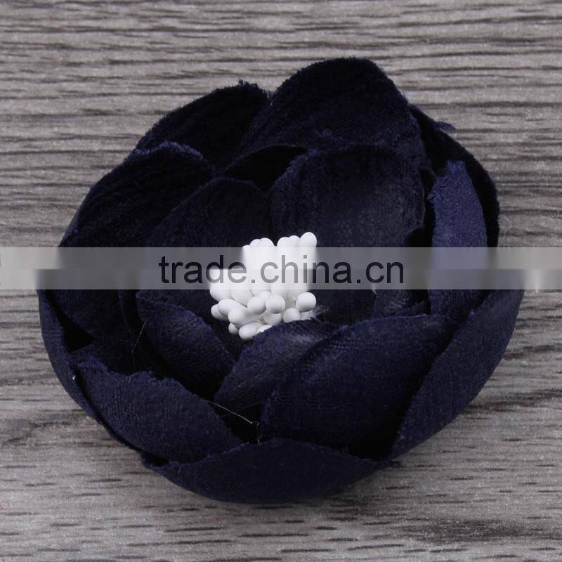 mini fabric flower clip for kids hair accessories