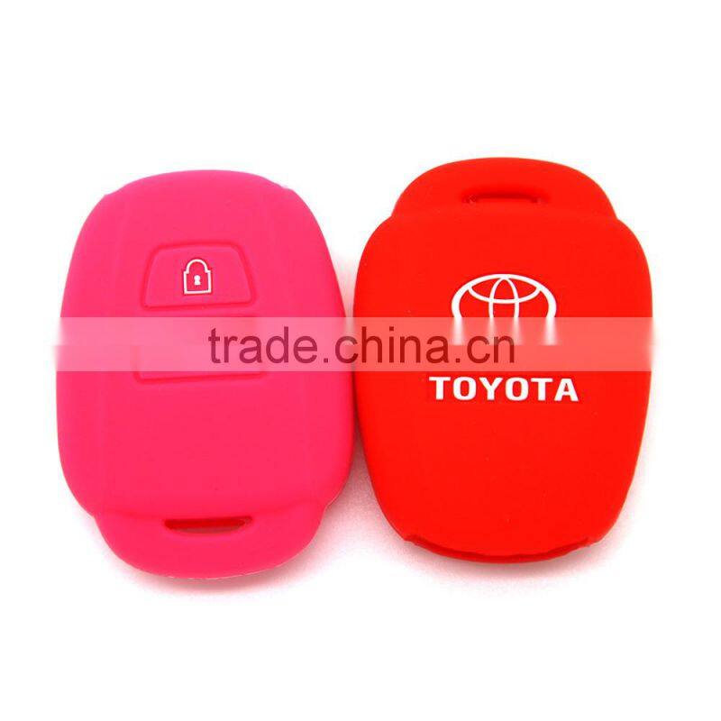 Popular China manufacturer custom high quality silicone car key cover for Toyota