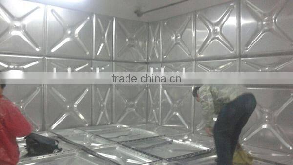 Underground outside stainless steel inside hot galvanized(BDF)tough water tank