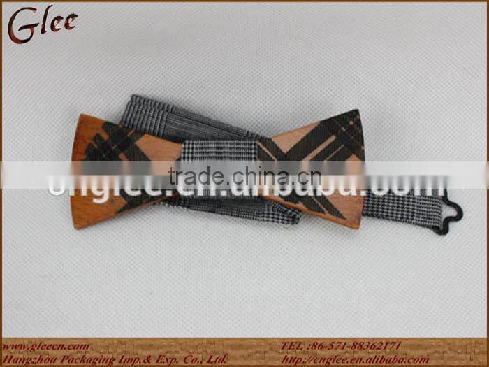 Dot style wooden kid bow tie christmas gift