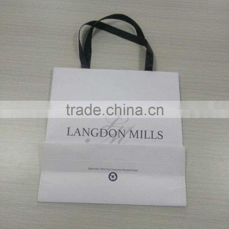 Shenzhen China supplier ribbon handle gift box bags