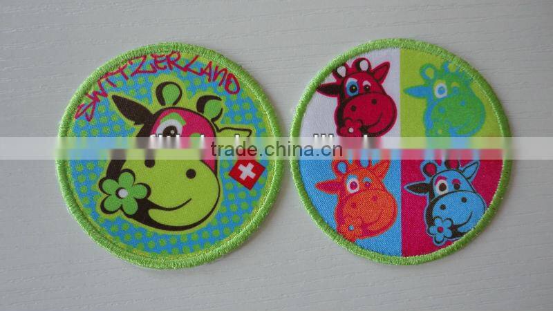 Satin printed label, neck label, clothing label