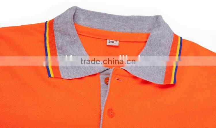 custom dustman orange Hi vis 3M reflective polo shirt