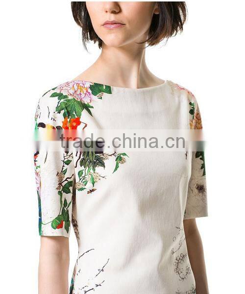 HD-D98 hot design women floral cheongsam/party ladies lace dress