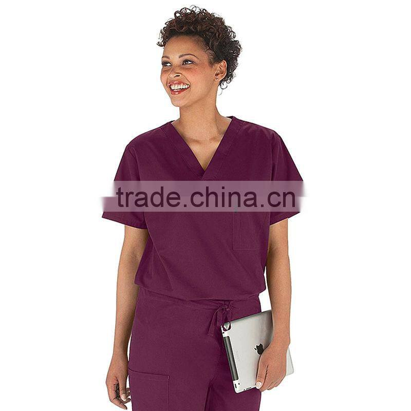 Custom Short Sleeve Summer Cotton Hospital Nurses Uniform Patterns