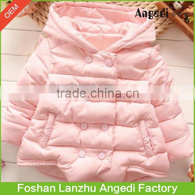 Kids winter wear Girls Boutique High quality cotton padded jacket superior warm coat in Fashion design