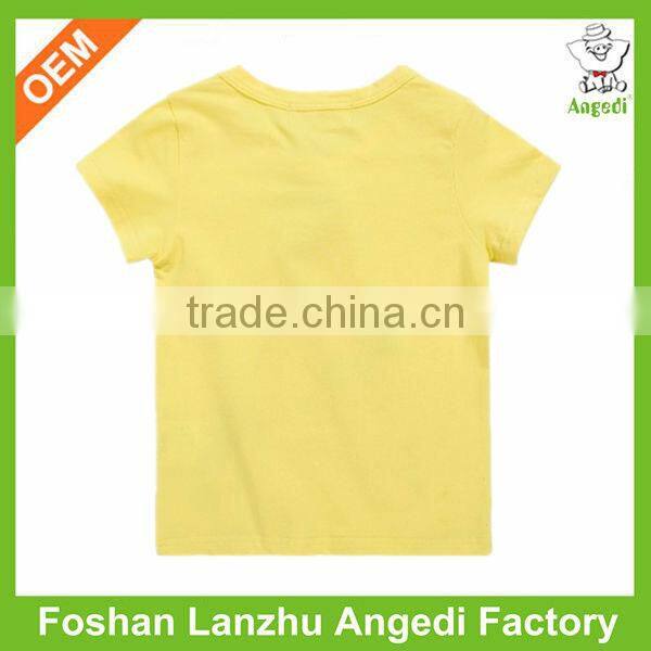 Summer Knitted Softly baby girls tops Custom Beautiful Girl Tube t shirt with printing