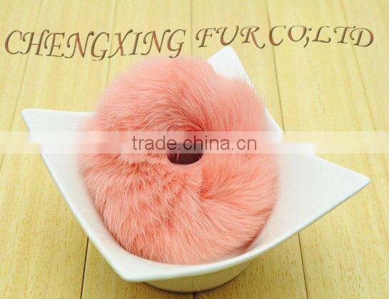 CX-E-02 Genuine Rabbit Fur Elastic Girls Hair Band