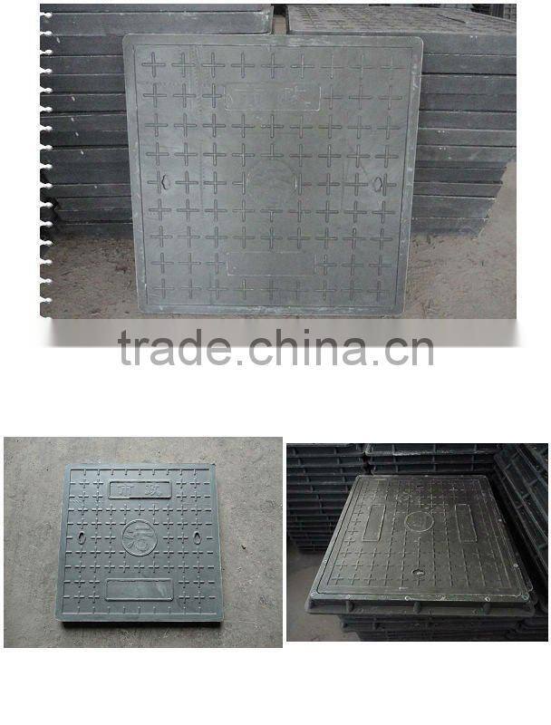 Square anti-theft manhole cover